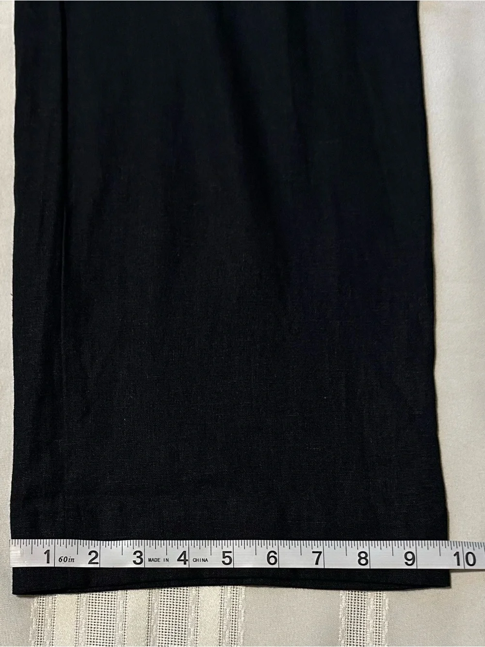 Zara Wide-Leg Linen Blend Trouser’s Black Size S NWOT